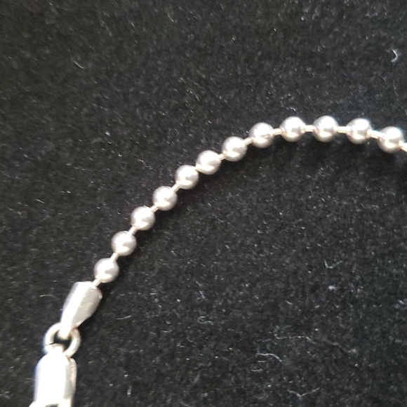 925 Italy Sterling Silver Beaded Necklace - Picture 4 of 15